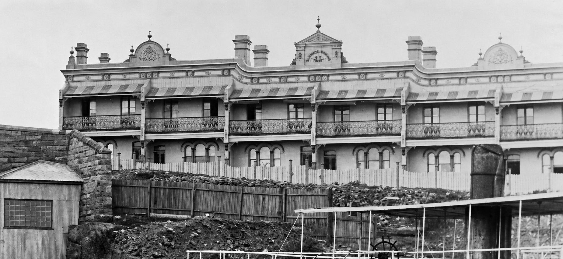 Early 1900's image of the Terraces