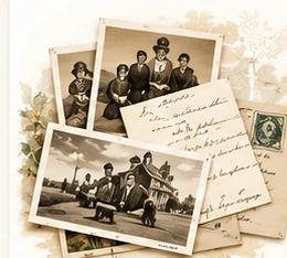 Archival photographs, letters and papers