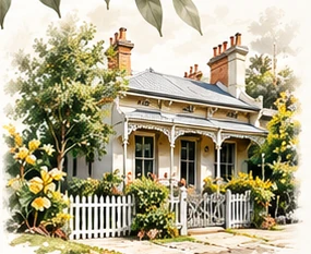 Illustrated heritage house